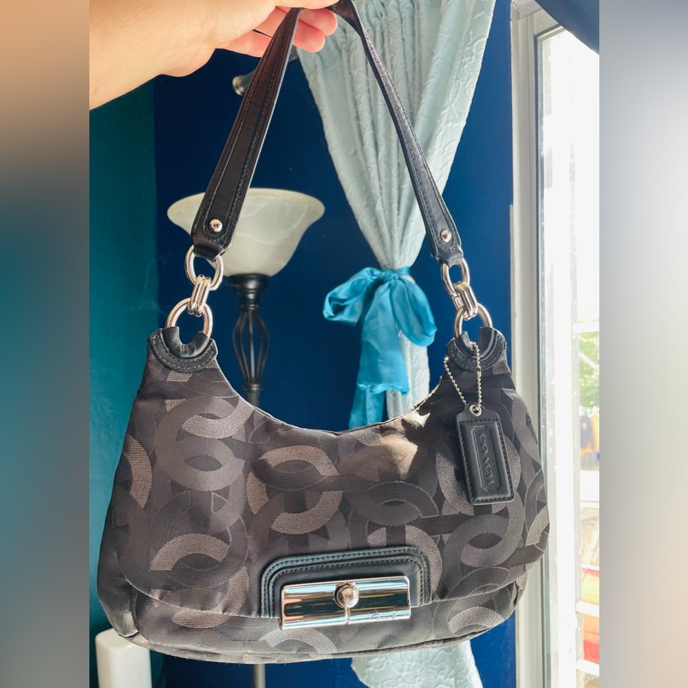 Coach Black and Gray Women's Bag